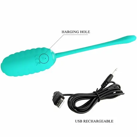 Pretty Love Kirk Bežično Vibrirajuće Jaje Aqua Green USB Punjenje