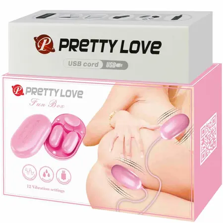 Pretty Love Fun Box Roze Mini Vibracioni Uređaj sa 12 Režima USB