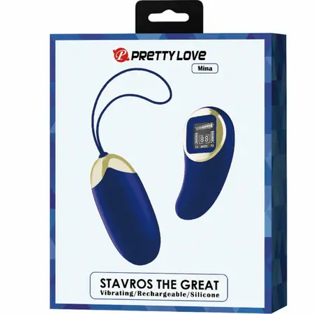Pretty Love Mina Remote-Controlled Wireless Blue Vibration Egg USB
