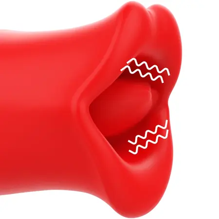 MIA Siena Triple Action Vibrating & Biting Intimate Stimulator Red