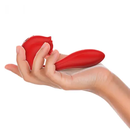 MIA Selena Vibrating & Tapping Rose-Shaped Intimate Device Red