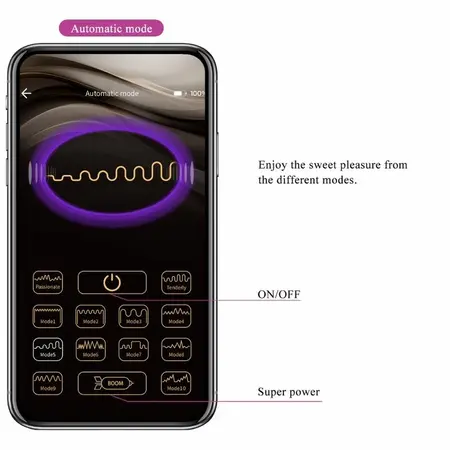 Pretty Love Nymph App-Controlled Wireless Vibrating Egg Purple