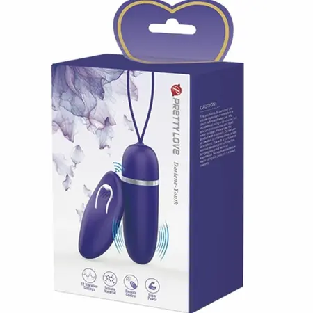 Pretty Love Darlene Youth Violet Mini Wireless Vibration Device, 12 Modes