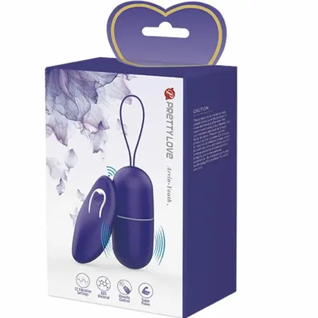 Pretty Love Arvin Remote-Controlled Wireless Egg Violet ABS Silicone