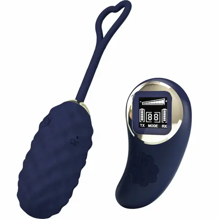Pretty Love Vivian Blue Wireless Egg - 10 Modes Remote Control, USB, Silicone