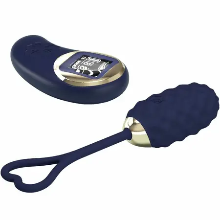 Pretty Love Vivian Blue Wireless Egg - 10 Modes Remote Control, USB, Silicone