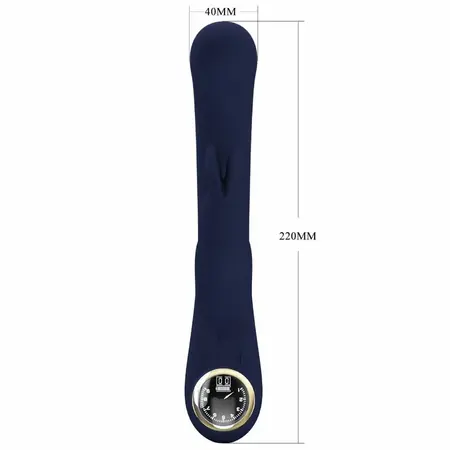 Pretty Love Lamar Blue Dual Action Intimate Device, LCD, Waterproof, Silicone