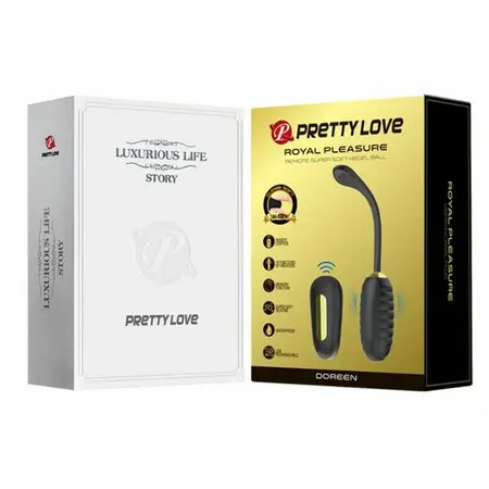 Pretty Love Doreen Luksuzno Crno Bežično Vibrirajuće Jaje USB Punjenje