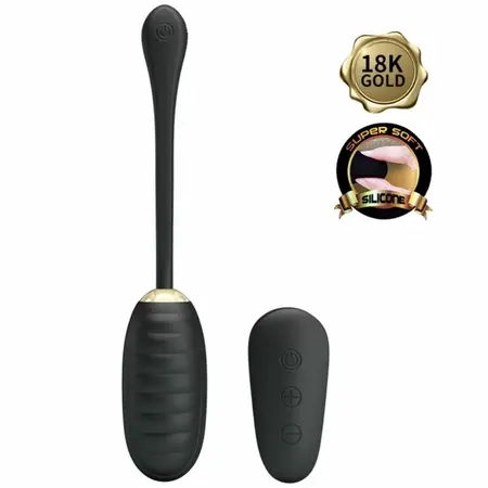 Pretty Love Doreen Luksuzno Crno Bežično Vibrirajuće Jaje USB Punjenje
