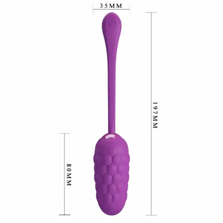 Pretty Love Vibrirajuće Jaje Morska Struktura Ljubičasto USB 12 Režima