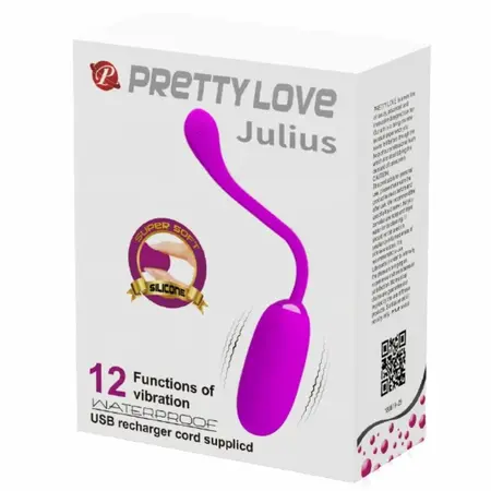 Pretty Love Julius Sistem Vibracije USB Ljubičasto Vodootporno