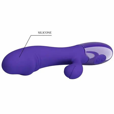 Pretty Love Snappy Youth Violet Dual-Function Rechargeable Massager