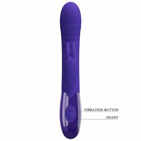 Pretty Love Cerberus Youth Violet Dual-Action Silicone Vibrator USB