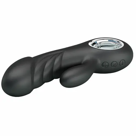 Pretty Love Ansel Crni Silikonski Vibrator 7 Režima Vibracije USB
