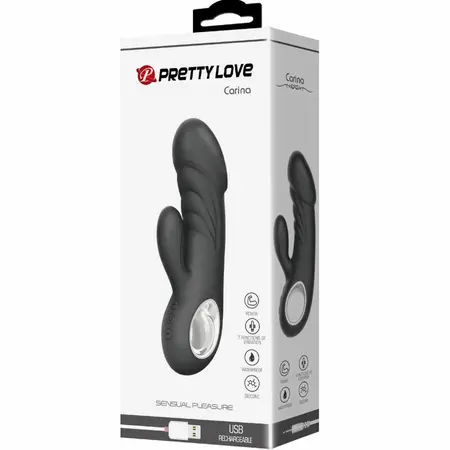 Pretty Love Ansel Crni Silikonski Vibrator 7 Režima Vibracije USB