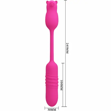 Pretty Love Nobikuma Roze Silikonski Vibrirajući Metak USB, 6 Režima