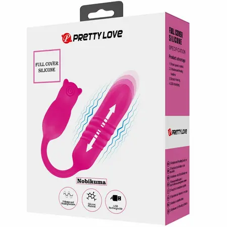 Pretty Love Nobikuma Roze Silikonski Vibrirajući Metak USB, 6 Režima