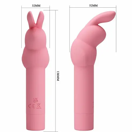 Pretty Love Gerardo Silicone Rabbit Vibrator Pink Compact Design