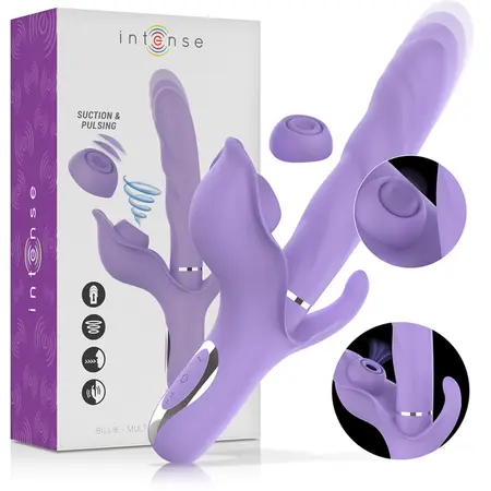 Intense Billie Rechargeable Multifunction Lilac Intimate Machine 24cm