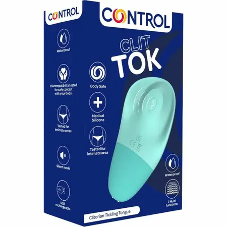 CONTROL Clit Tok Rechargeable Intimate Device with 7 Modes, Silicone
