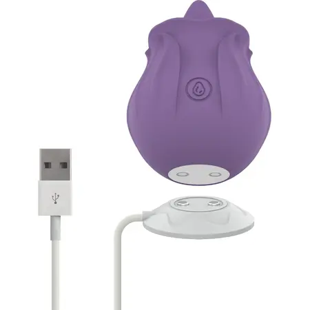 INTENSE Violet Lilac Stimulator 10 Modes - Waterproof Silicone, Rechargeable