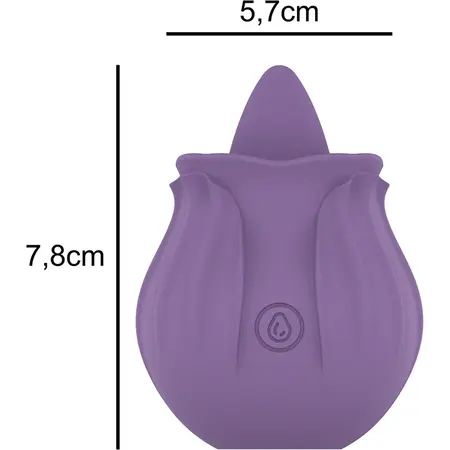 INTENSE Violet Lilac Stimulator 10 Modes - Waterproof Silicone, Rechargeable