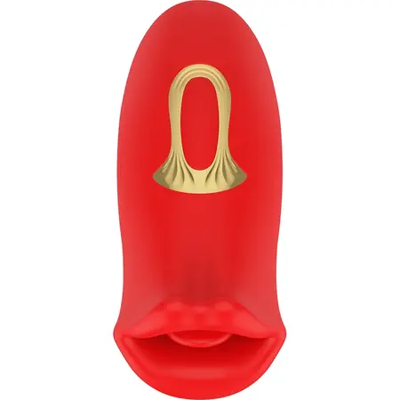 MIA SICILIA Double Action Vibrating Stimulator with Flexible Tongue, Pink