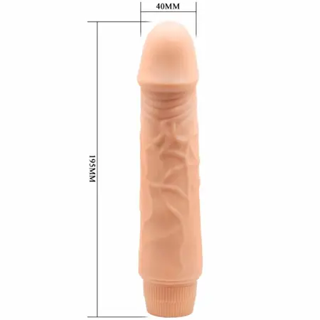 Baile Barbara Vibrating Intimate Device 20 cm Multi-Speed Skin Tone