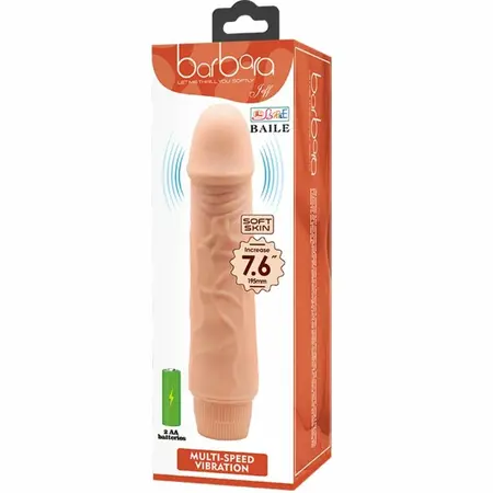 Baile Barbara Vibrating Intimate Device 20 cm Multi-Speed Skin Tone