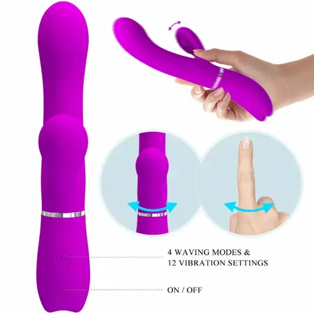 Pretty Love Klitoralni Stimulator Vibrator Model 0602S Ljubičasti Silikon USB