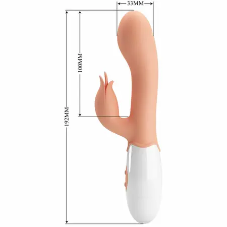 Pretty Love Bloody Mary Dual-Motor Flexible Vibrating Device Flesh Tone