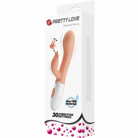 Pretty Love Bloody Mary Dual-Motor Flexible Vibrating Device Flesh Tone