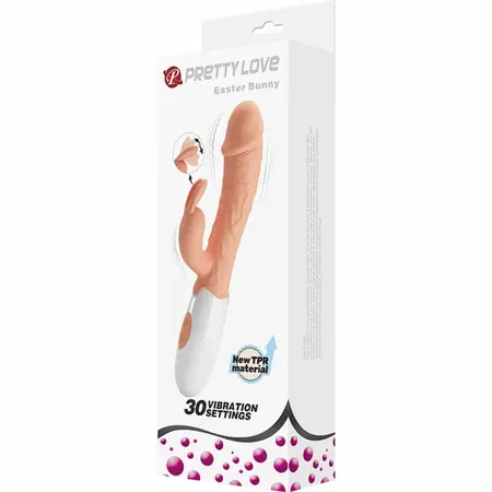 PRETTY LOVE Easter Bunny Dvostruki Motor Fleksibilni Uređaj, Boja Kože 21cm