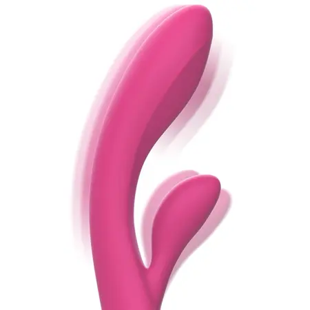 INTENSE Luigi Pink Rabbit Dual-Motor Silicone Vibrator - 10 Modes, Waterproof