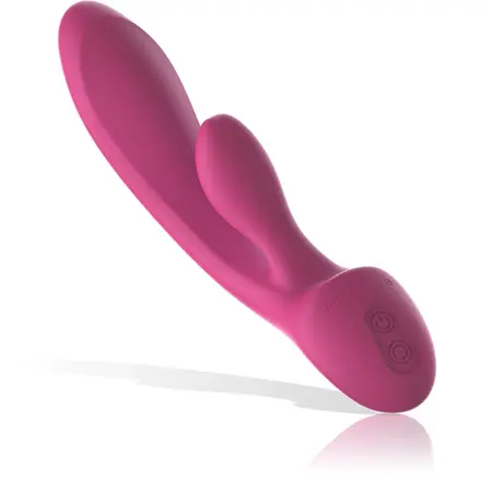 INTENSE Luigi Pink Rabbit Dual-Motor Silicone Vibrator - 10 Modes, Waterproof