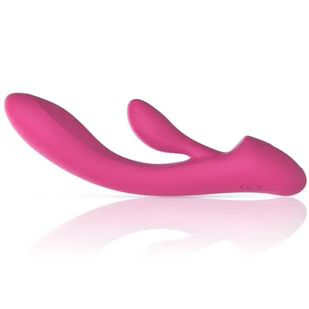 INTENSE Luigi Pink Rabbit Dual-Motor Silicone Vibrator - 10 Modes, Waterproof