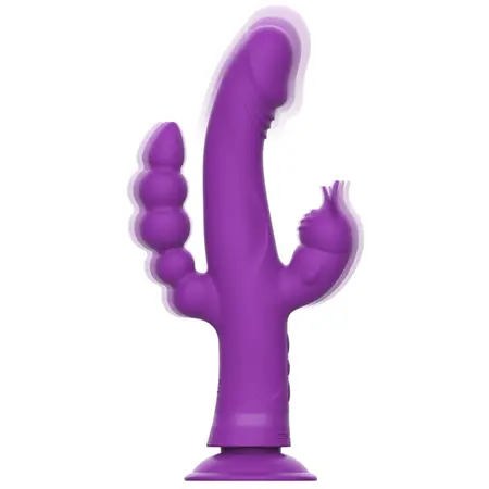Intense Casanova Trostruki Motor Silikonski Sistem, Ljubičasti, 11cm, Vodootporan