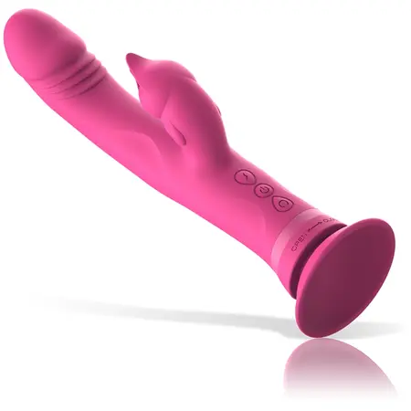 Intense Julio Dvostruki Motor Roze Silikonski Zečji Masažer 24cm Vodootporan