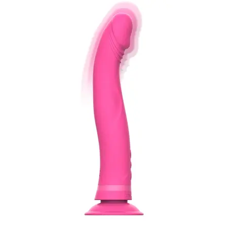 Intense Michelangelo Roze Silikonski Vibrirajući Model sa Usisnom Čašicom 11cm