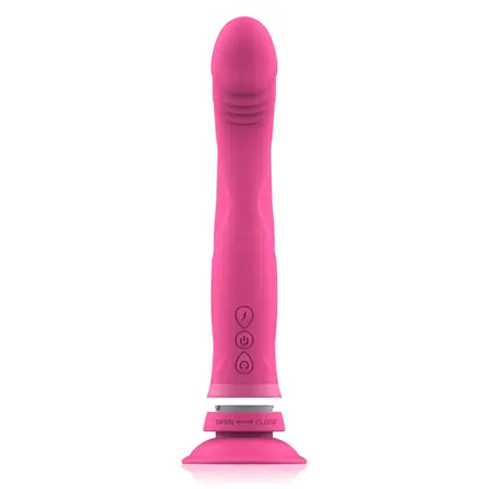 Intense Michelangelo Roze Silikonski Vibrirajući Model sa Usisnom Čašicom 11cm