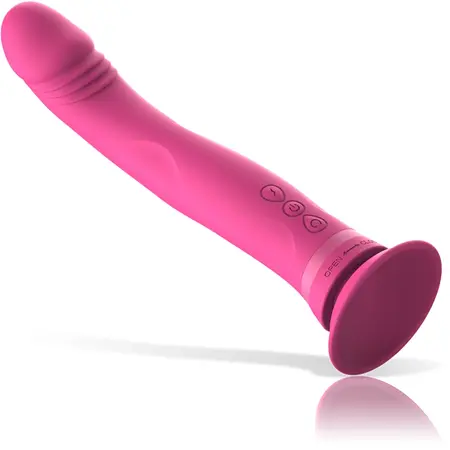 Intense Michelangelo Roze Silikonski Vibrirajući Model sa Usisnom Čašicom 11cm
