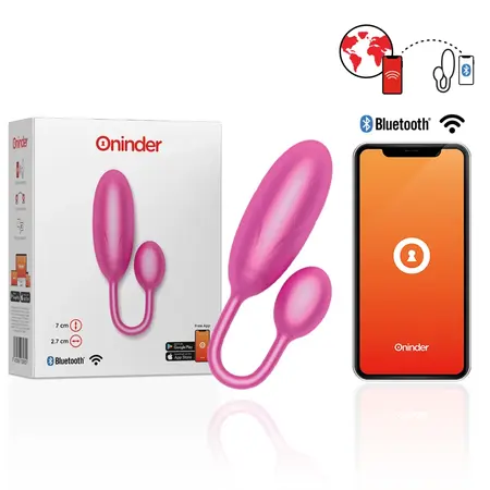 ONINDER Denver Vibrirajuće Jaje Roze 7x2.7 cm App Kontrolisano Vodootporno