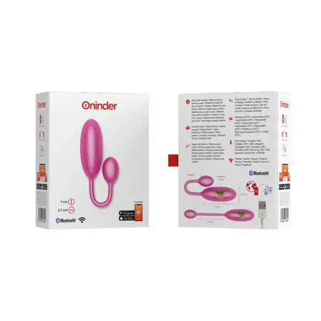 ONINDER Denver Vibrirajuće Jaje Roze 7x2.7 cm App Kontrolisano Vodootporno
