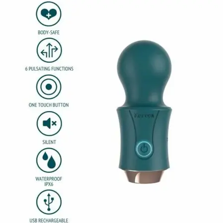XOCOON Traveller Wand Green - Rechargeable Multi-Mode Massager