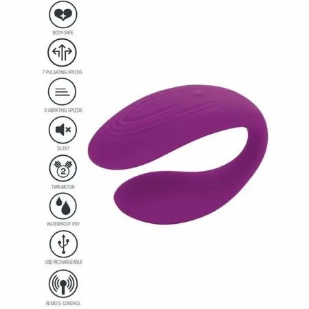 XOCOON Bound Love Parovi Vibrator Ljubičasti - Daljinsko Upravljanje, Ergonomski Dizajn