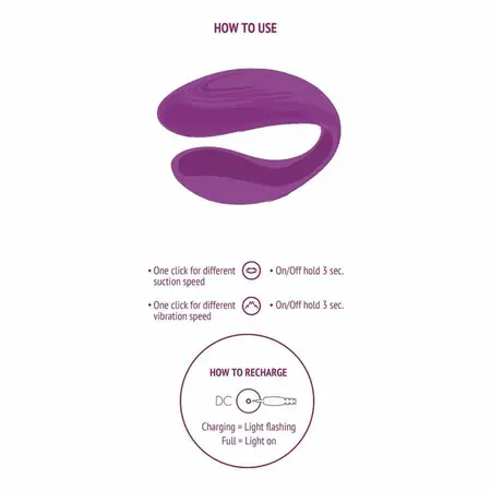 XOCOON Bound Love Parovi Vibrator Ljubičasti - Daljinsko Upravljanje, Ergonomski Dizajn