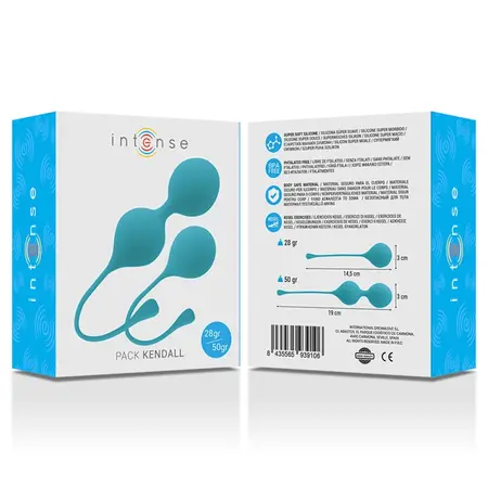 Intense Pack Kendall Plave Kegel Lopte za Trening Set - Silikon, 28g i 50g