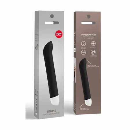FUN FACTORY Joupie Black - Slim Silicone Personal Massager, 17 cm