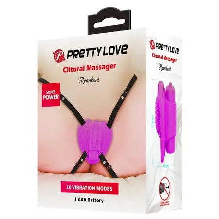 Pretty Love Heartbeat Intimni Masažer 10-Modni Ljubičasti ABS Silikon