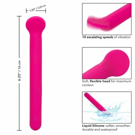 CalExotics Bliss Clitoriffic Roze - Tečni Silikon Kompaktni Vibracioni Masažer